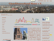 Tablet Screenshot of gaestefuehrungen-mainz.de